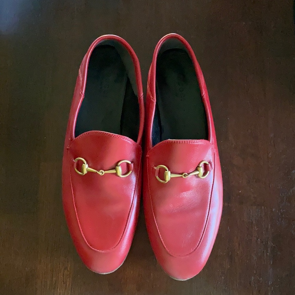 Gucci Red Loafers